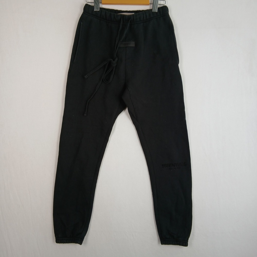 Fear of God Essentials Sweatpants Black Fleece Joggers XXS RN090233